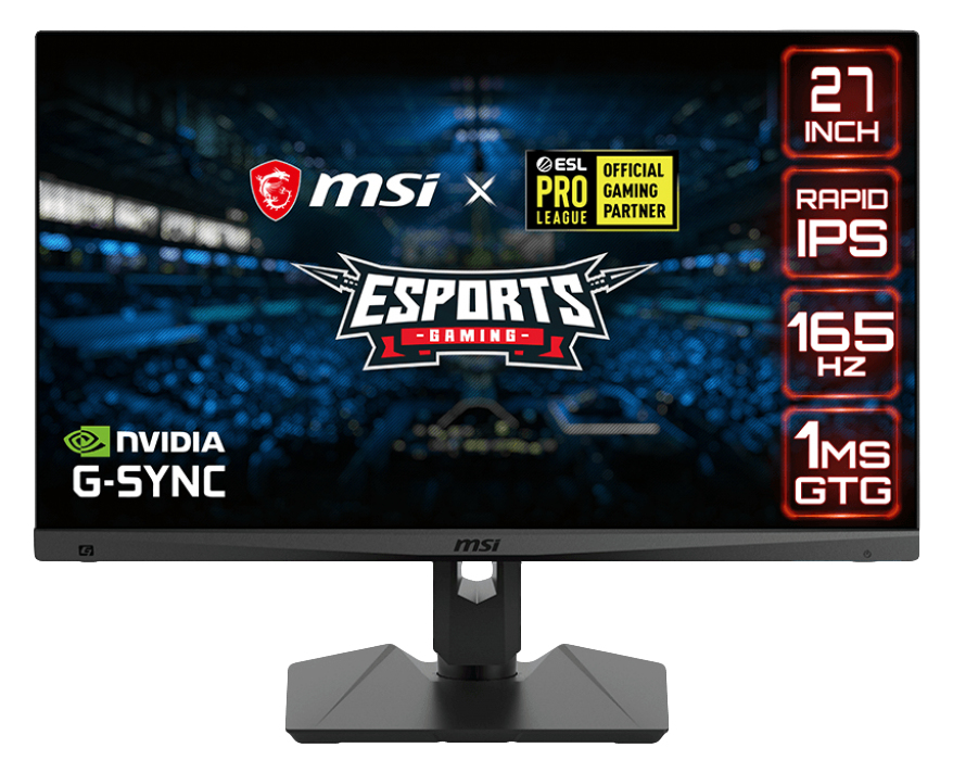Gaming Monitor LCD Optix Mag274qrf Esports - 27in - 2560 X 1440 - Rapid IPS - Black