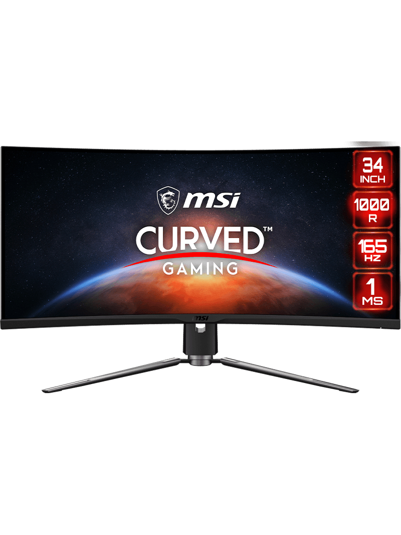 Gaming Monitor LCD Mpg Artymis 343cqr - 34in - 3440 X 1440 - Curved - Black