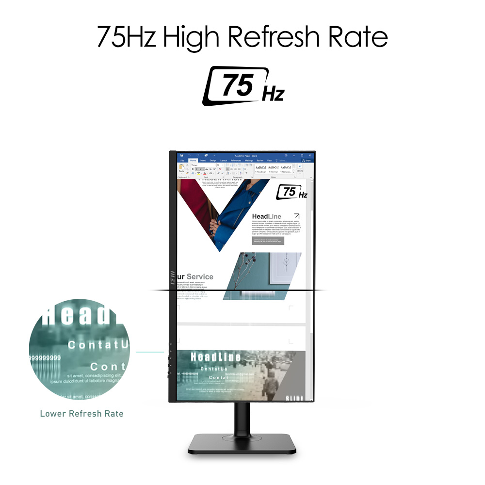 Desktop Monitor - Modern Md241p - 24in - 1920 X 1080 - IPS Antiglare - Black