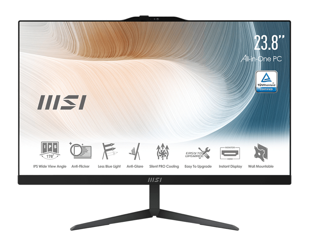 Aio Pro Am242 11m 864eu Black - 24in - Pentium Gold 7505 - 4GB Ram - 128GB SSD - Win11 Pro