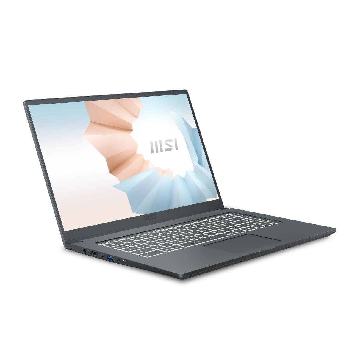 Modern 15 A5m 206be Grey - 15.6in - Ryzen 5 5500u - 8GB Ram - 256GB SSD - Amd Radeon - Win11 Home - Azerty Belgian
