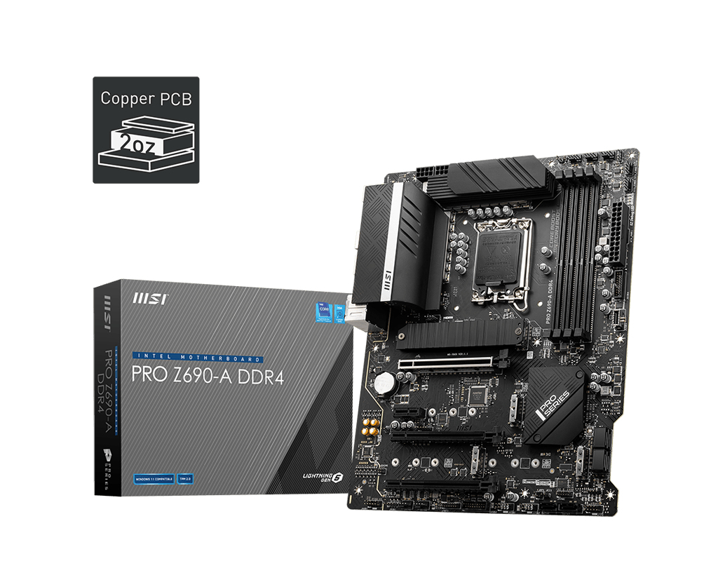 Motherboard Pro Z690-a Ddr4 LGA1700 Intel Z690 4 X Ddr4 ATX