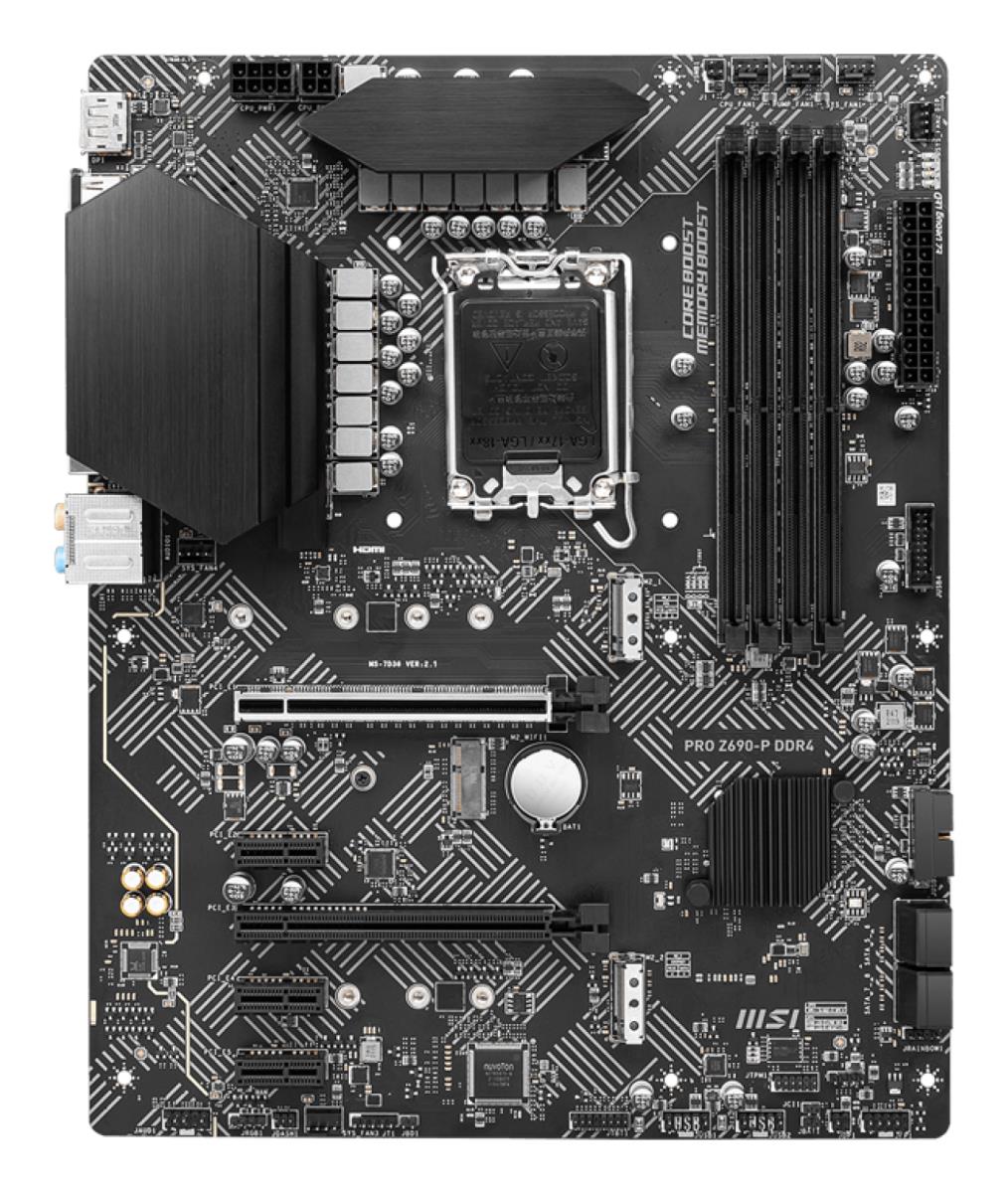 Mpg Z690-p Ddr4 LGA1700 Intel Z690 4 X Ddr4 ATX