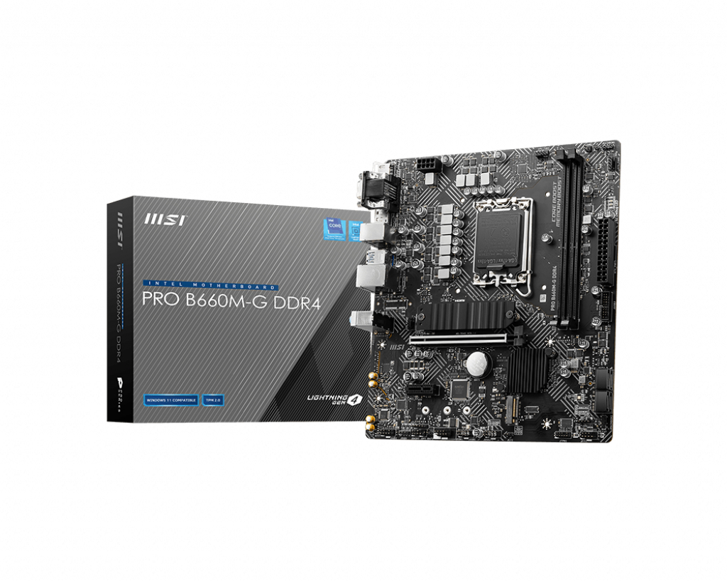 Motherboard Pro B660m-g Ddr4 LGA1700 Intel B660 2 X Ddr4 MATX