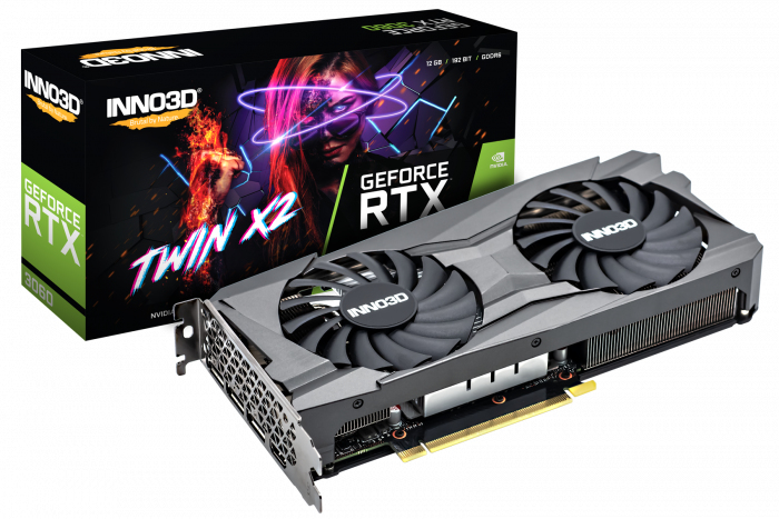 Graphic Card GeForce Rtx 3060 Twin X2  DisplayPort X 3 Hdmi X 1