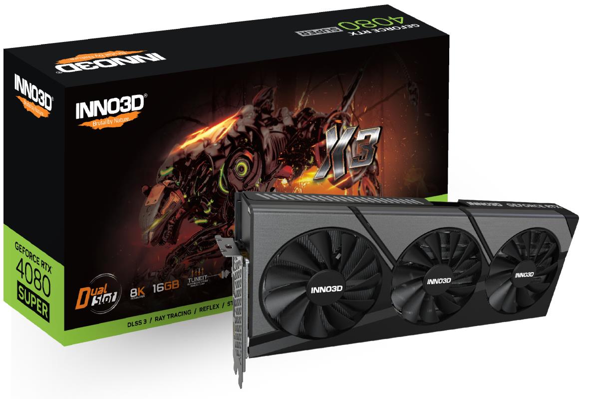 Graphic Card GeForce Rtx 4080 Super X3  DisplayPort X 3 Hdmi X 1
