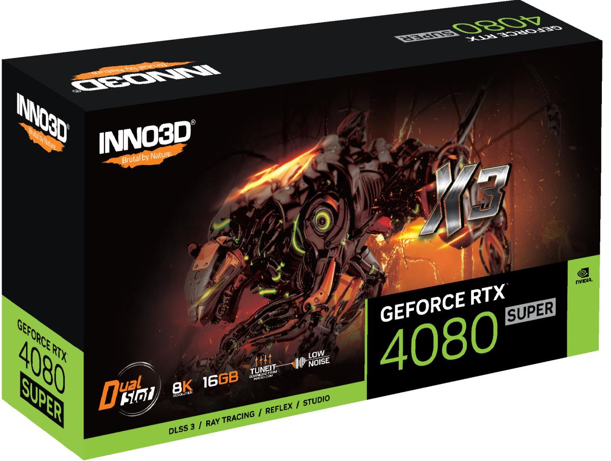 Graphic Card GeForce Rtx 4080 Super X3  DisplayPort X 3 Hdmi X 1