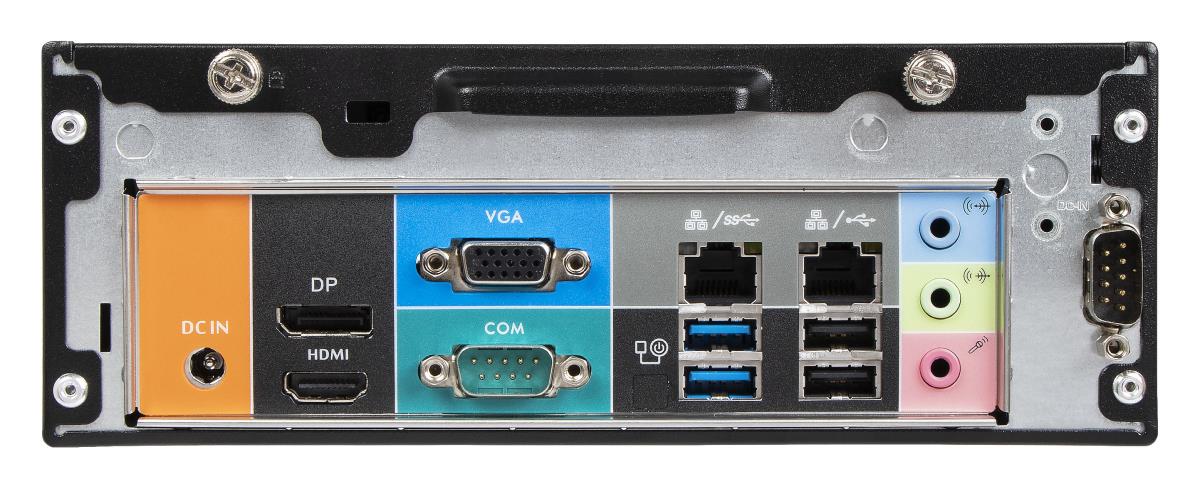 Barebone H310R - 2x LAN - 2x COM - HDMI 2.0 - DP VGA with drive doors