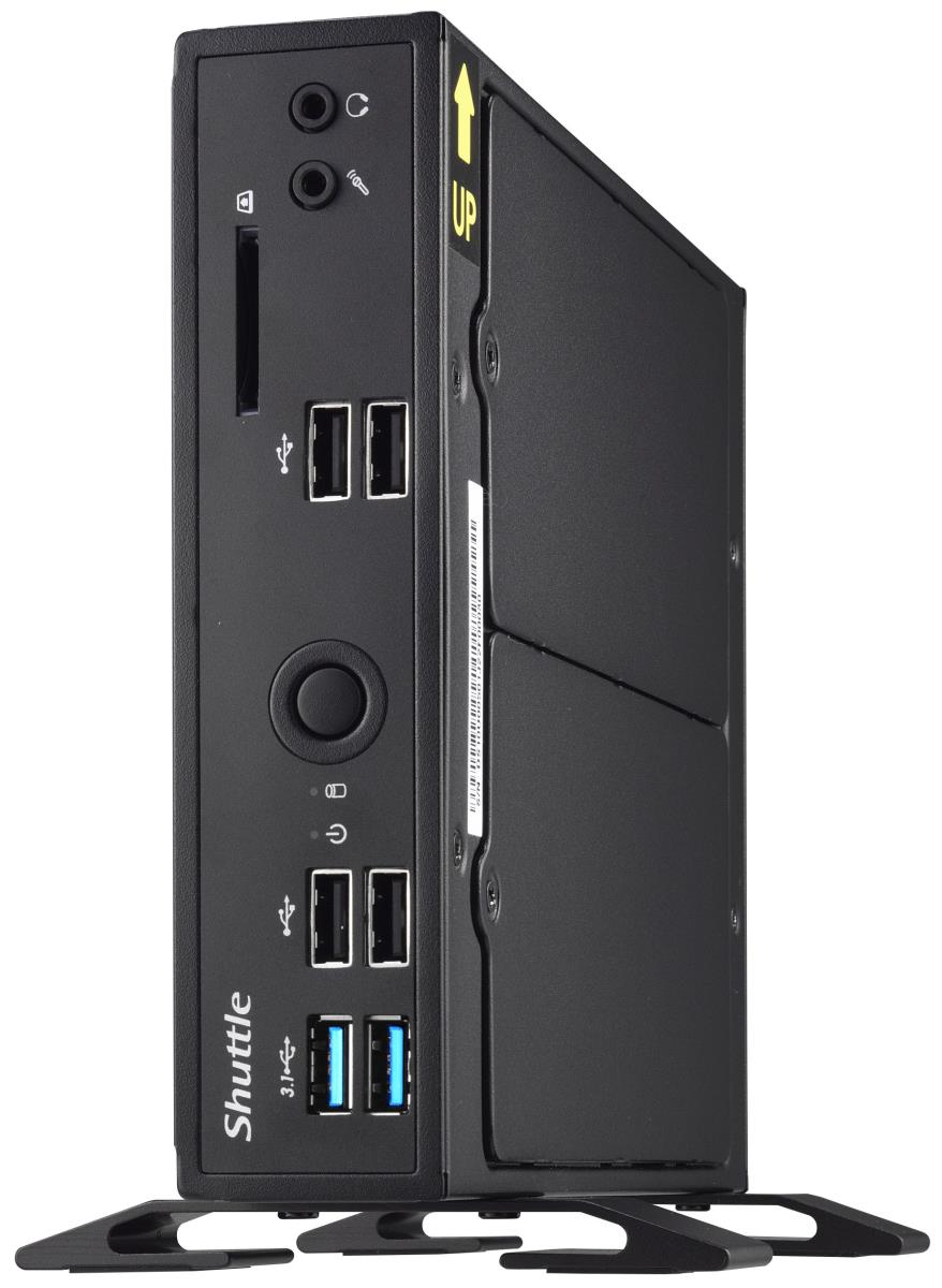 Barebone XPC slim DS10U - Celeron 4205U - 2x 260-pin SO-DIMM - Supports max 2x 16GB Ram - M.2 2280 + 2.5in