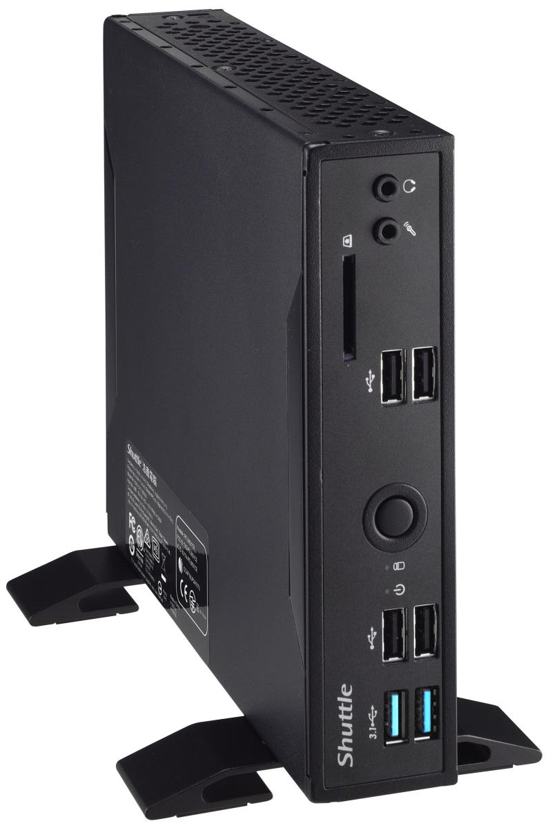 Barebone XPC slim DS10U - Celeron 4205U - 2x 260-pin SO-DIMM - Supports max 2x 16GB Ram - M.2 2280 + 2.5in