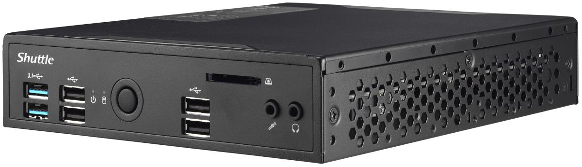 Barebone XPC slim DS10U - Celeron 4205U - 2x 260-pin SO-DIMM - Supports max 2x 16GB Ram - M.2 2280 + 2.5in