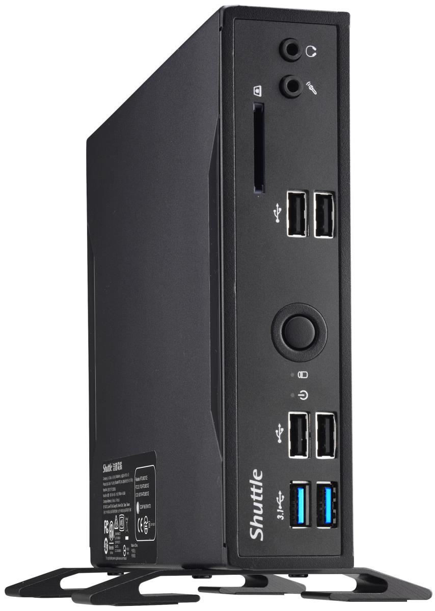 Barebone XPC slim DS10U - Celeron 4205U - 2x 260-pin SO-DIMM - Supports max 2x 16GB Ram - M.2 2280 + 2.5in