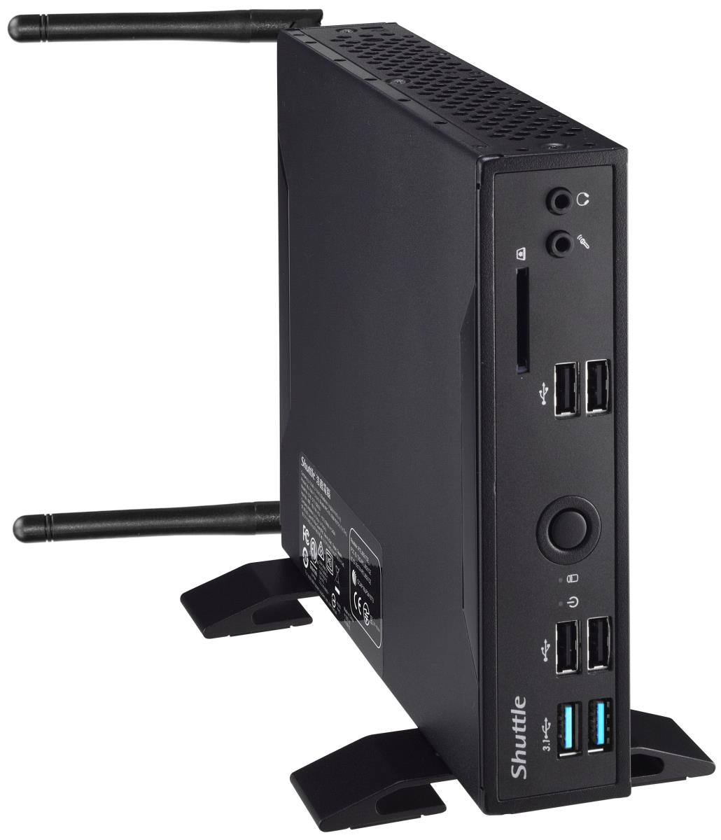 Barebone XPC slim DS10U - Celeron 4205U - 2x 260-pin SO-DIMM - Supports max 2x 16GB Ram - M.2 2280 + 2.5in
