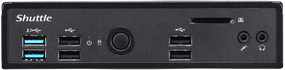 Barebone XPC slim DS10U - Celeron 4205U - 2x 260-pin SO-DIMM - Supports max 2x 16GB Ram - M.2 2280 + 2.5in