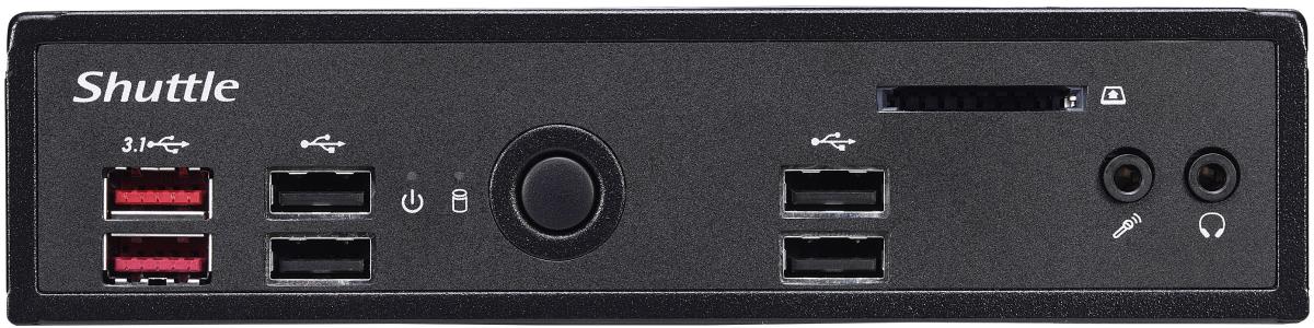 Barebone XPC slim DS10U5 - i5 8265U - 2x 260-pin SO-DIMM - Supports max 2x 16GB Ram - M.2 2280 + 2.5in