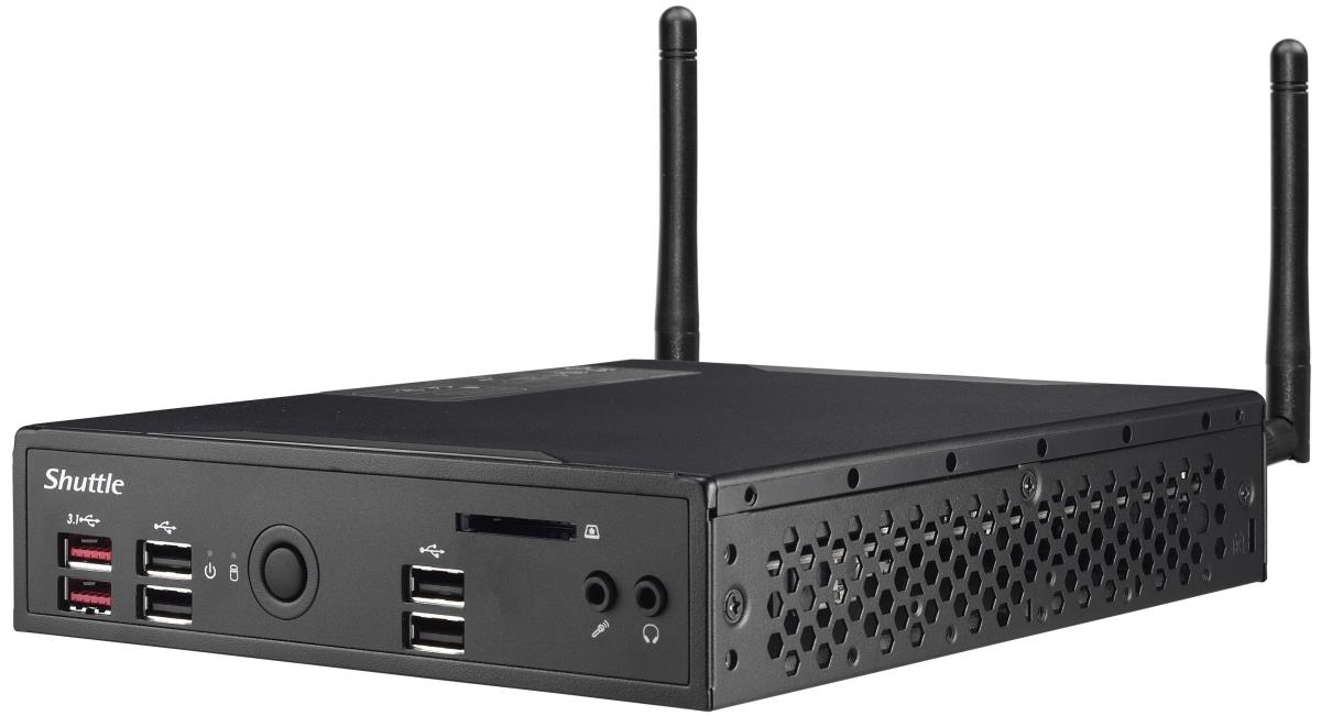 Barebone XPC slim DS10U5 - i5 8265U - 2x 260-pin SO-DIMM - Supports max 2x 16GB Ram - M.2 2280 + 2.5in