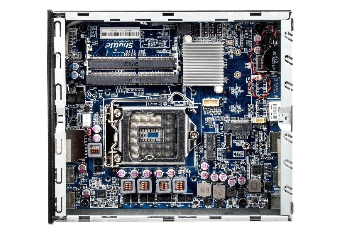 barebone XPC slim DH410S - Intel H410 - LGA1200 - 1x LAN, 0x COM, 4x USB 3.2 Gen 1, HDMI 2.0, DP