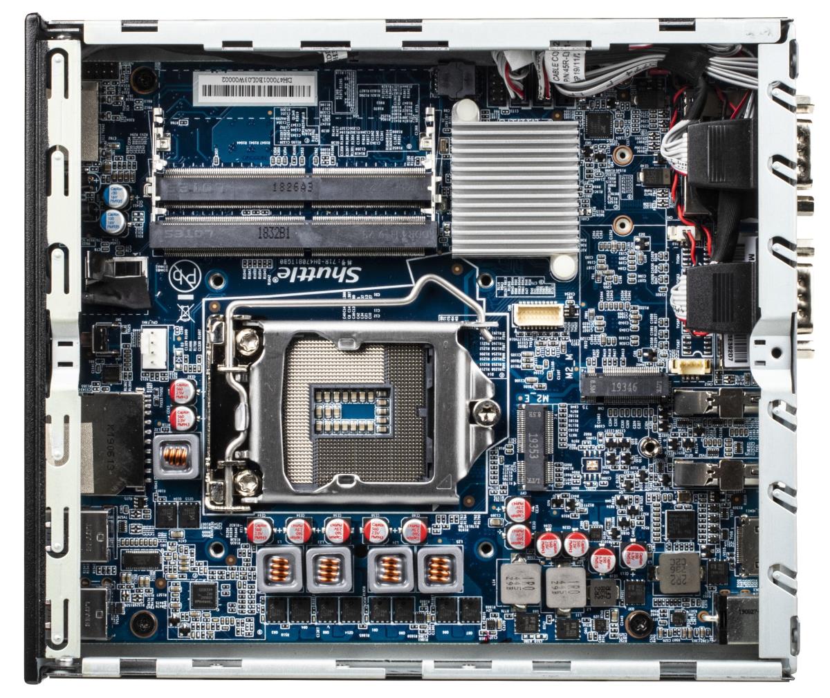 barebone XPC slim DH470C - Intel H410 - LGA1200 - 2x LAN, 2x COM, 4x USB 3.2 Gen 2, HDMI 2.0, 2x DP - without card Reader