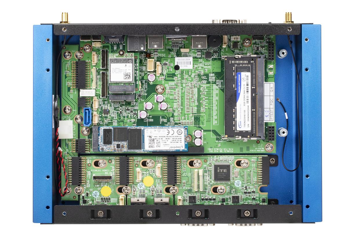 Box-PC Industrial System BPCWL02-i5WA - i5 8365UE - 8GB Ram - 250GB SSD -  Win10 IoT Ent - Blue