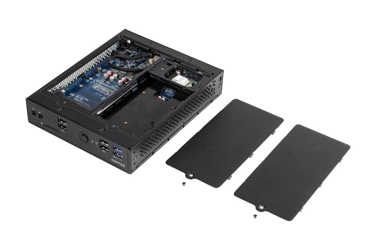 XPC slim (fanless) DS20U - Celeron 5205U - fanless - HDMI 2.0a DP VGA COM