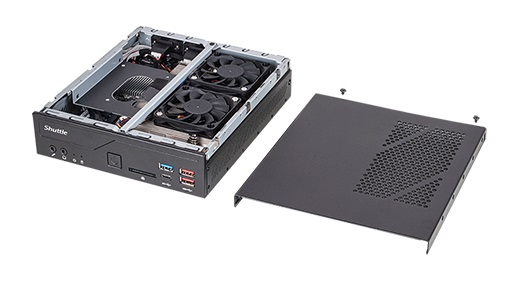 barebone XPC slim (with fan) DH670 - LGA1700 - 1L, H670, 2x HDMI, 2x DP, 2x LAN, 2x COM, Cardreader