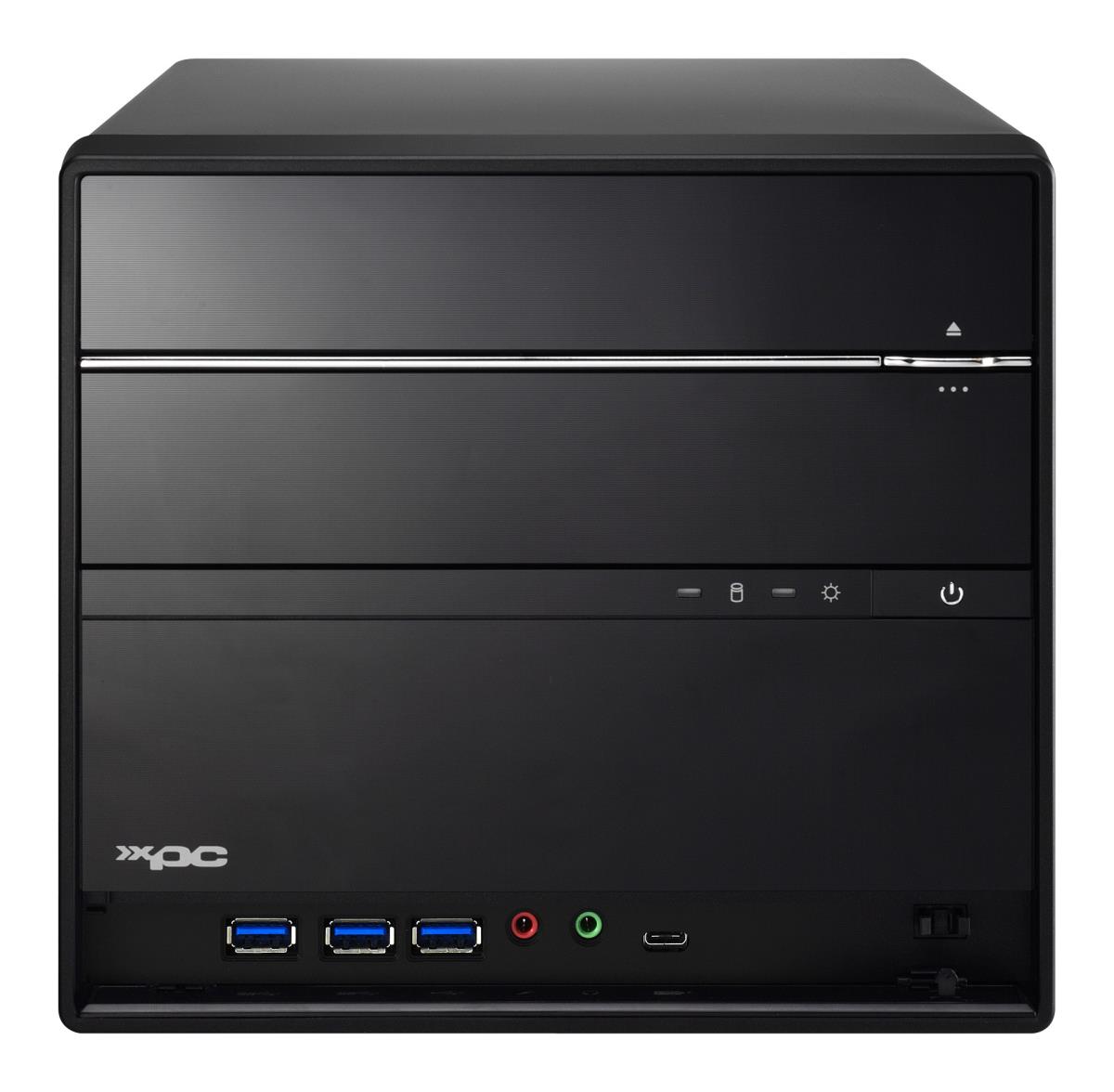 XPC cube Barebone SH570R6 Plus - S1200 Intel H570 1x Pci-e X16 1x Pci-e X4 2x M.2 2xDP 1xHDMI