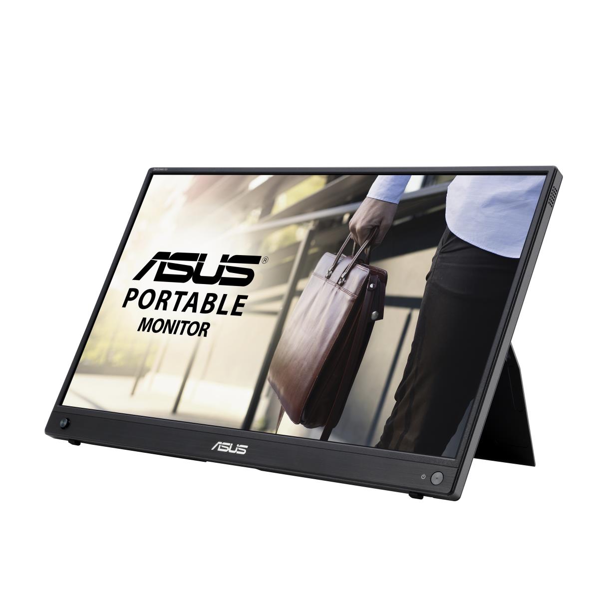 Desktop USB-C Monitor - ZenScreen GO MB16AWP - 16in - 1920x1080 (FHD) - Black/Grey