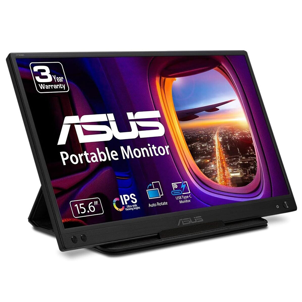 Portable USB-c Monitor - Zenscreen Mb166c - 16in - 1920x1080 (fhd) - Black