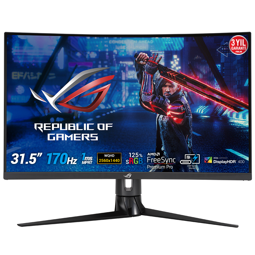 Desktop Monitor - XG32VC - 32in Curved - 2560x1440 (WQHD) - Black