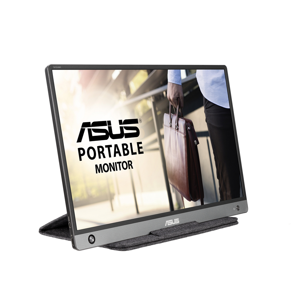 USB Monitor - ZenScreen MB16AH - 16in - 1920x1080 (FHD) - Black/Grey