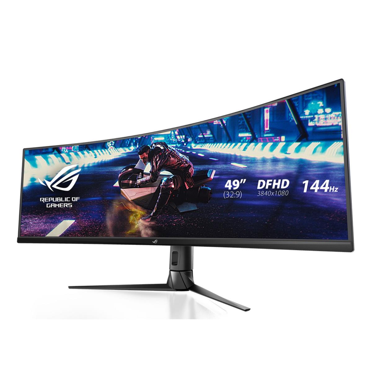Desktop Monitor - ROG Strix XG49VQ - 49in Curved - 3840x1080 (DFHD) - Black