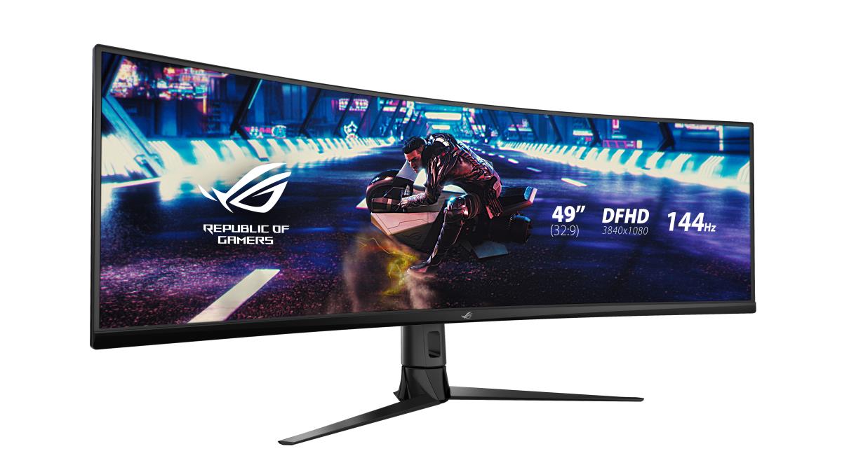 Desktop Monitor - ROG Strix XG49VQ - 49in Curved - 3840x1080 (DFHD) - Black