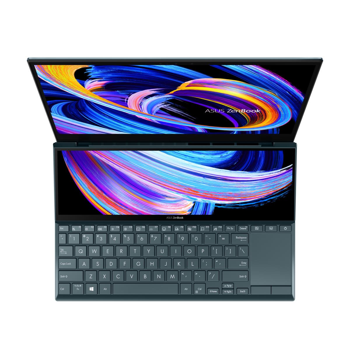 ZenBook Duo 14 UX482EA-HY106T-BE - 14in Touch - i7 1165G7 - 16GB Ram - 1TB SSD - Win10 Home - Azerty Belgian - Celestial Blue