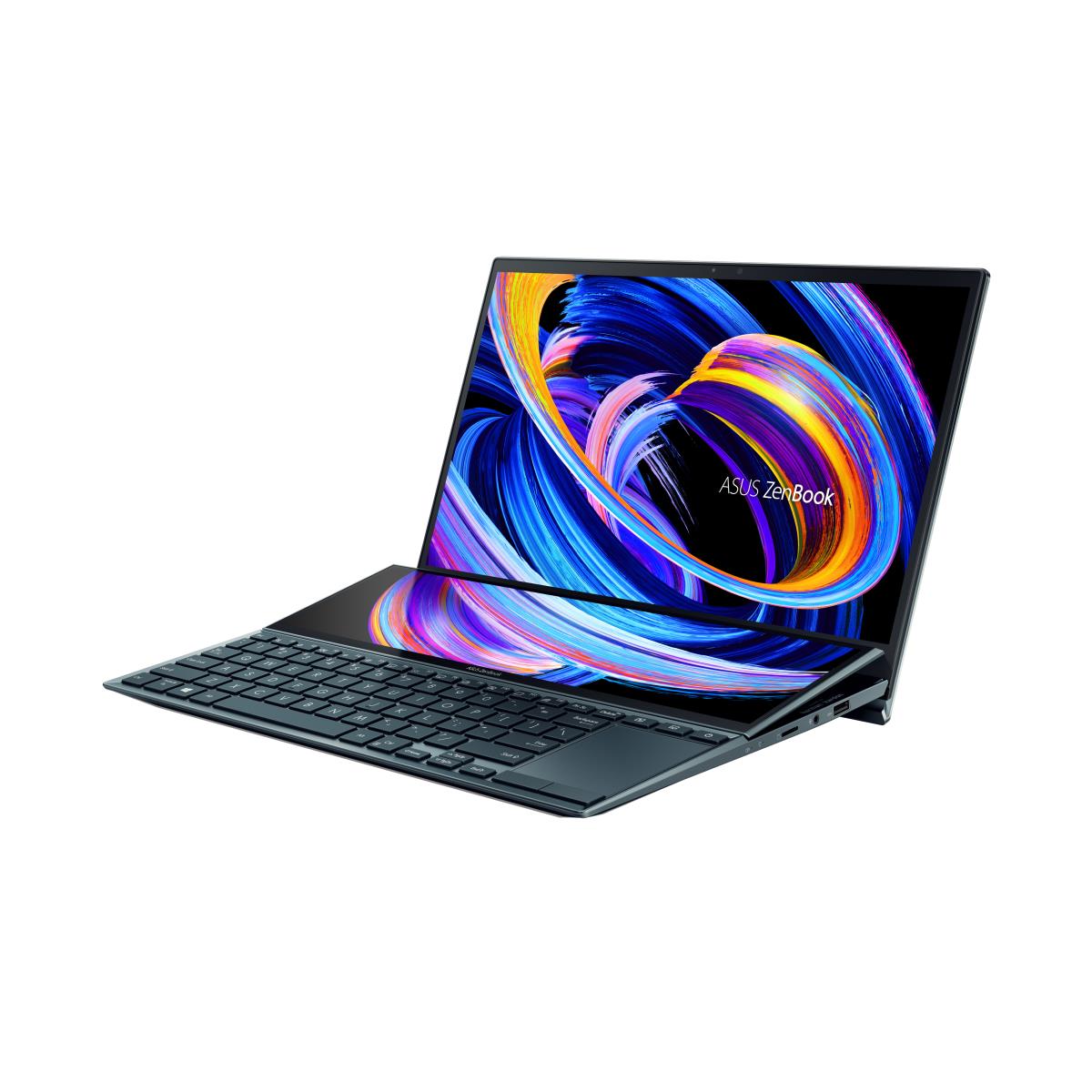 ZenBook Duo 14 UX482EA-HY106T-BE - 14in Touch - i7 1165G7 - 16GB Ram - 1TB SSD - Win10 Home - Azerty Belgian - Celestial Blue