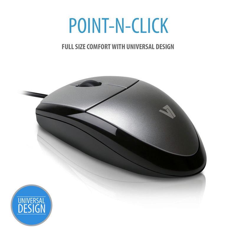 Mouse Mv3000 Optical USB Black/silver