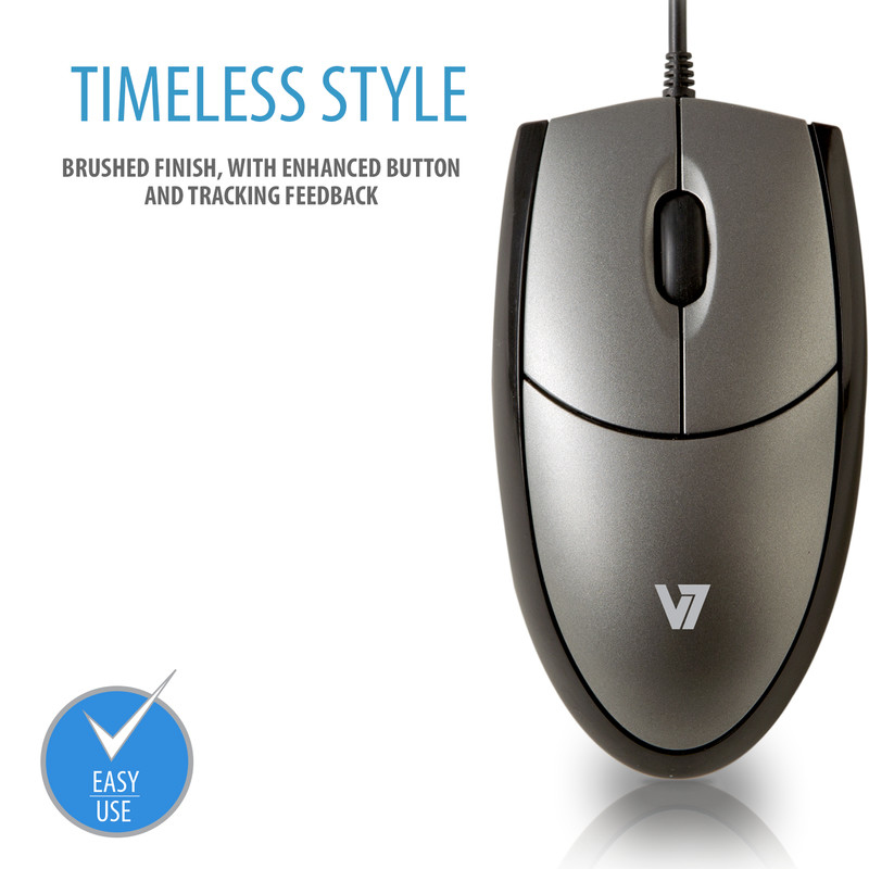 Mouse Mv3000 Optical USB Black/silver