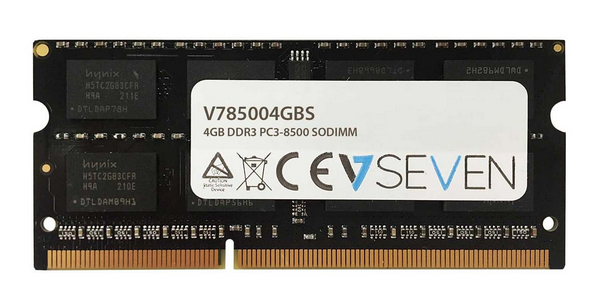 Memory 4GB DDR3 1066MHz Cl7 So DIMM Pc3-8500 (v785004gbs)