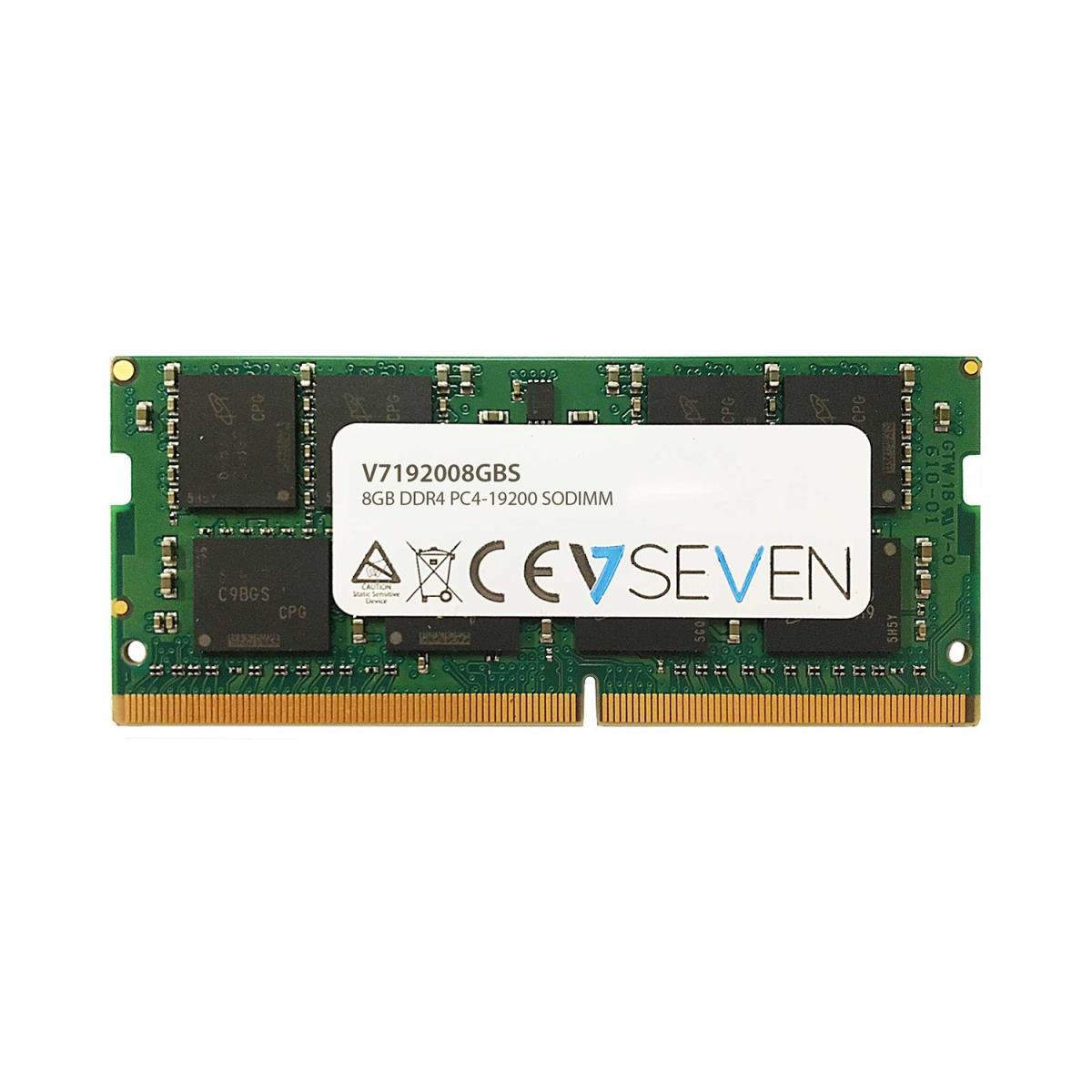 Memory 8GB Ddr4 2400MHz Cl17 So DIMM Pc4-19200 1.2v