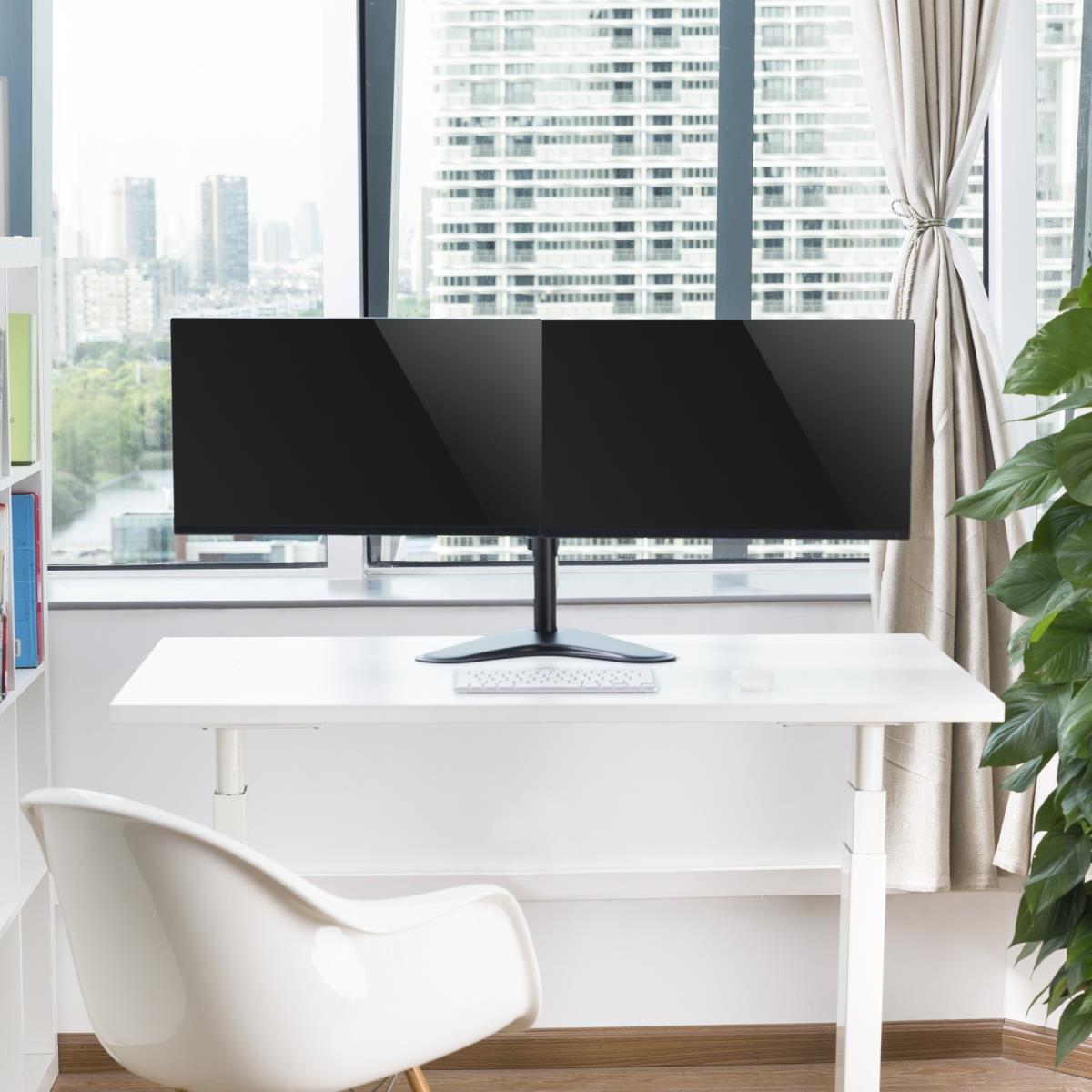 Dual Desktop Monitor Stand Two Displays 13-32in
