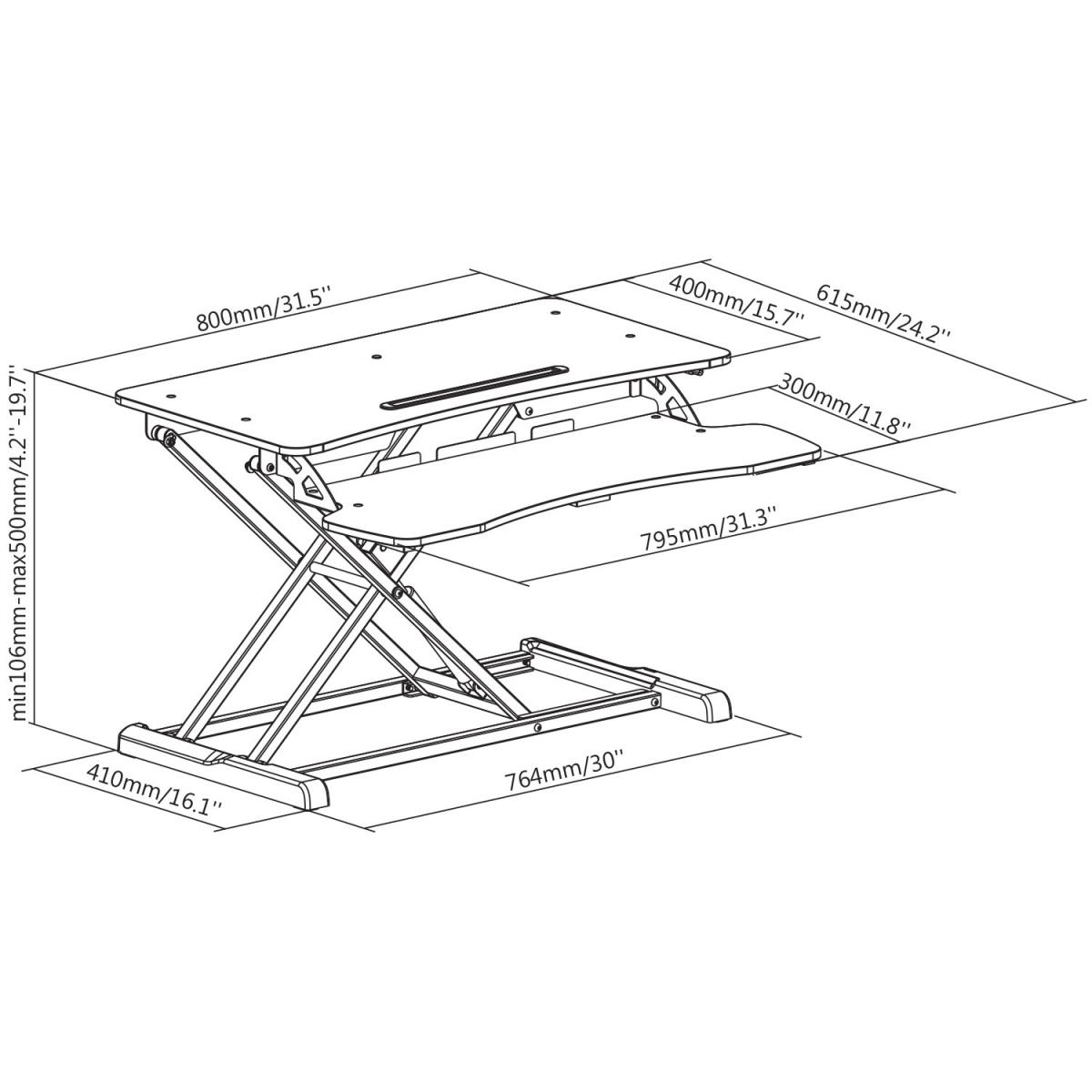 Sit-stand Essential For Desktop Workstation