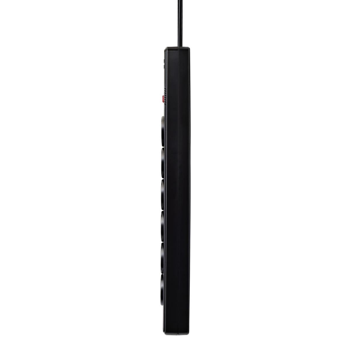 Surge Protector 1050 Joules 6-outlet Black 1.8m