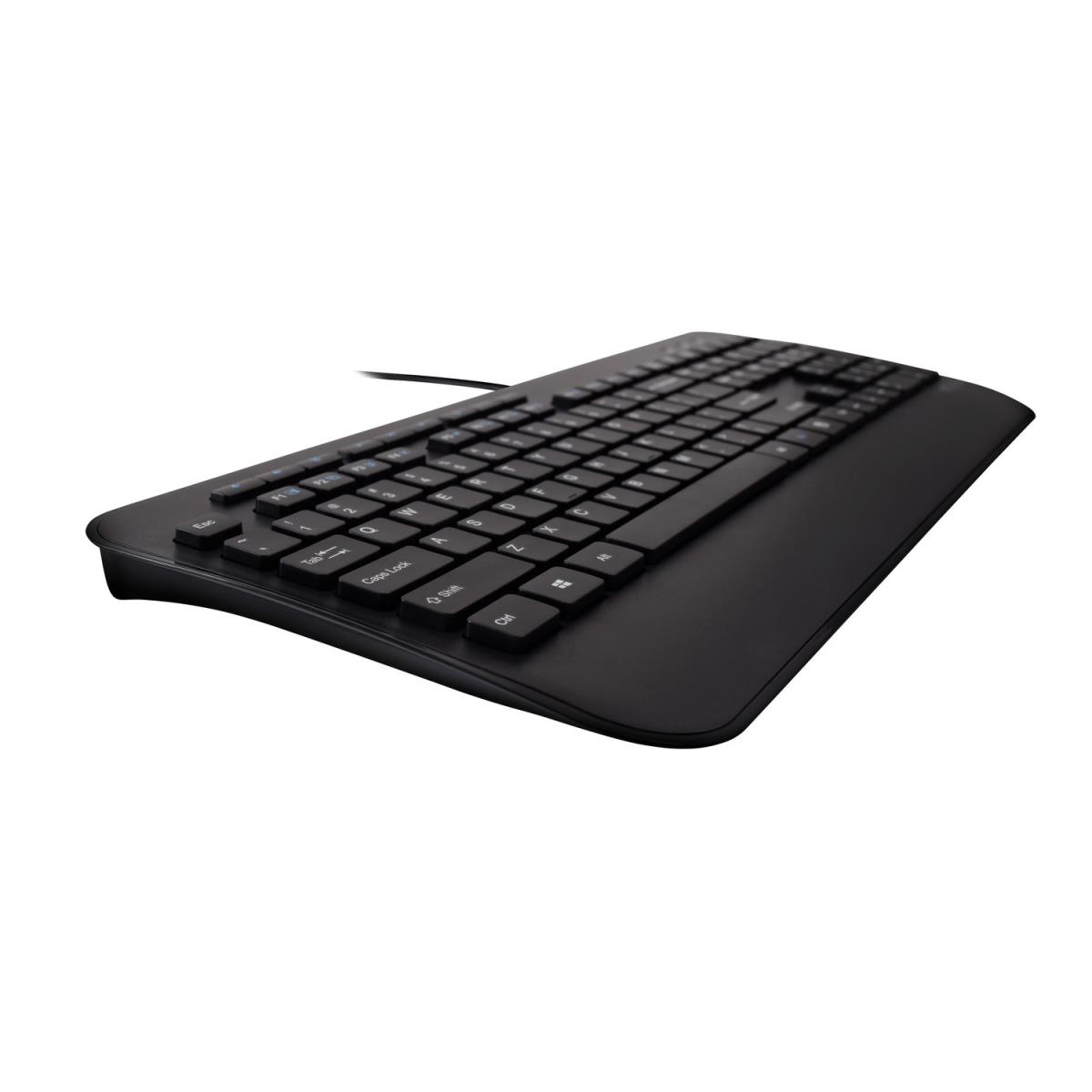 Full Size USB Keyboard With Palm Rest And Ambidextrous Mouse Combo Talian Qwerty