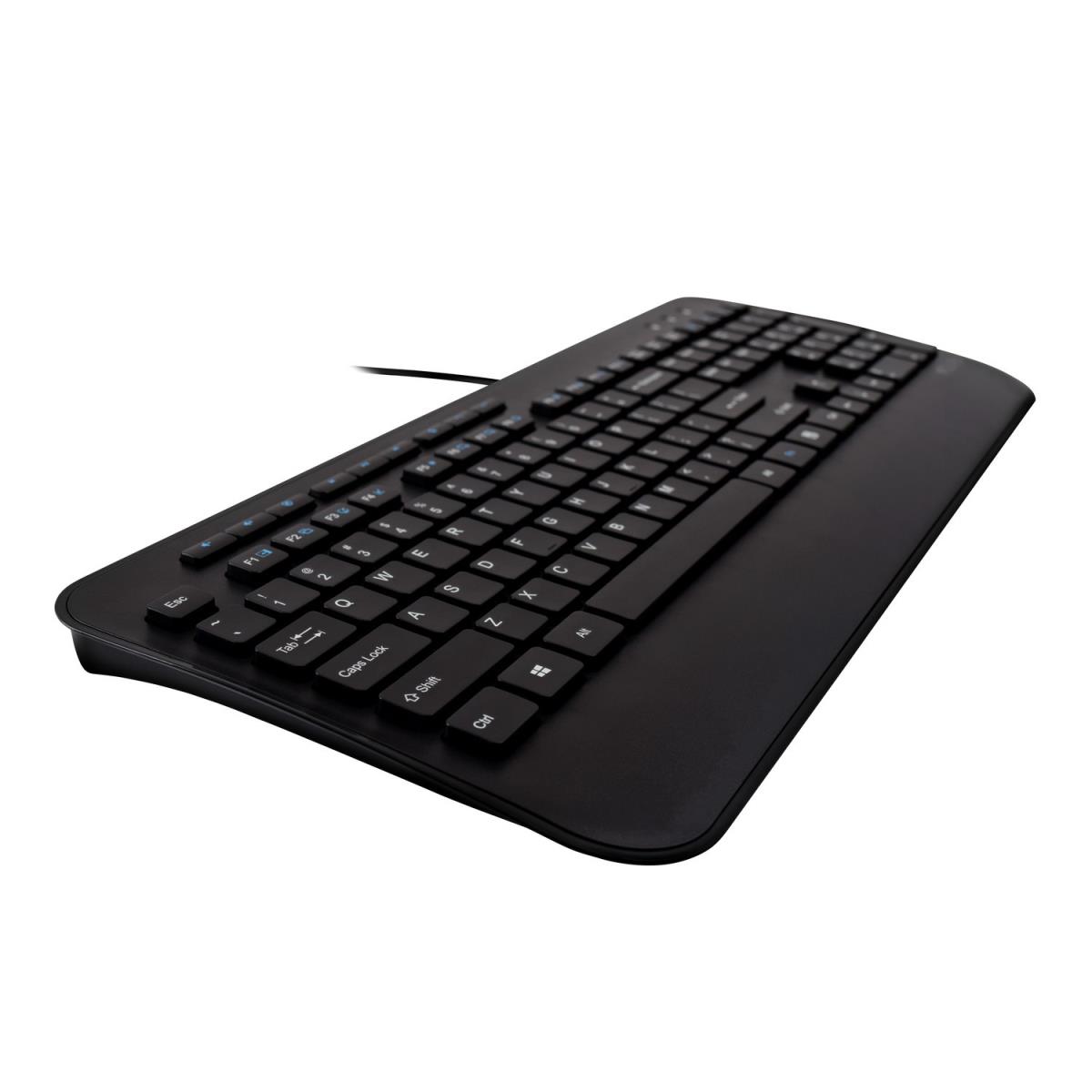 Full Size USB Keyboard With Palm Rest And Ambidextrous Mouse Combo Talian Qwerty
