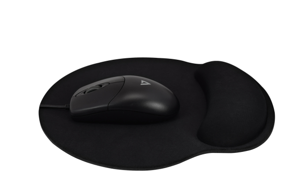 Memory Foam Support Mouse Pad Black 9 X 8in (230 X 200mm)