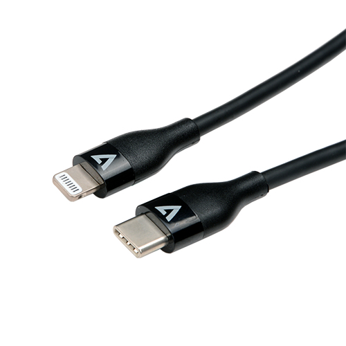 Data And Power Cable - USB-c To Lightning - 1m Black