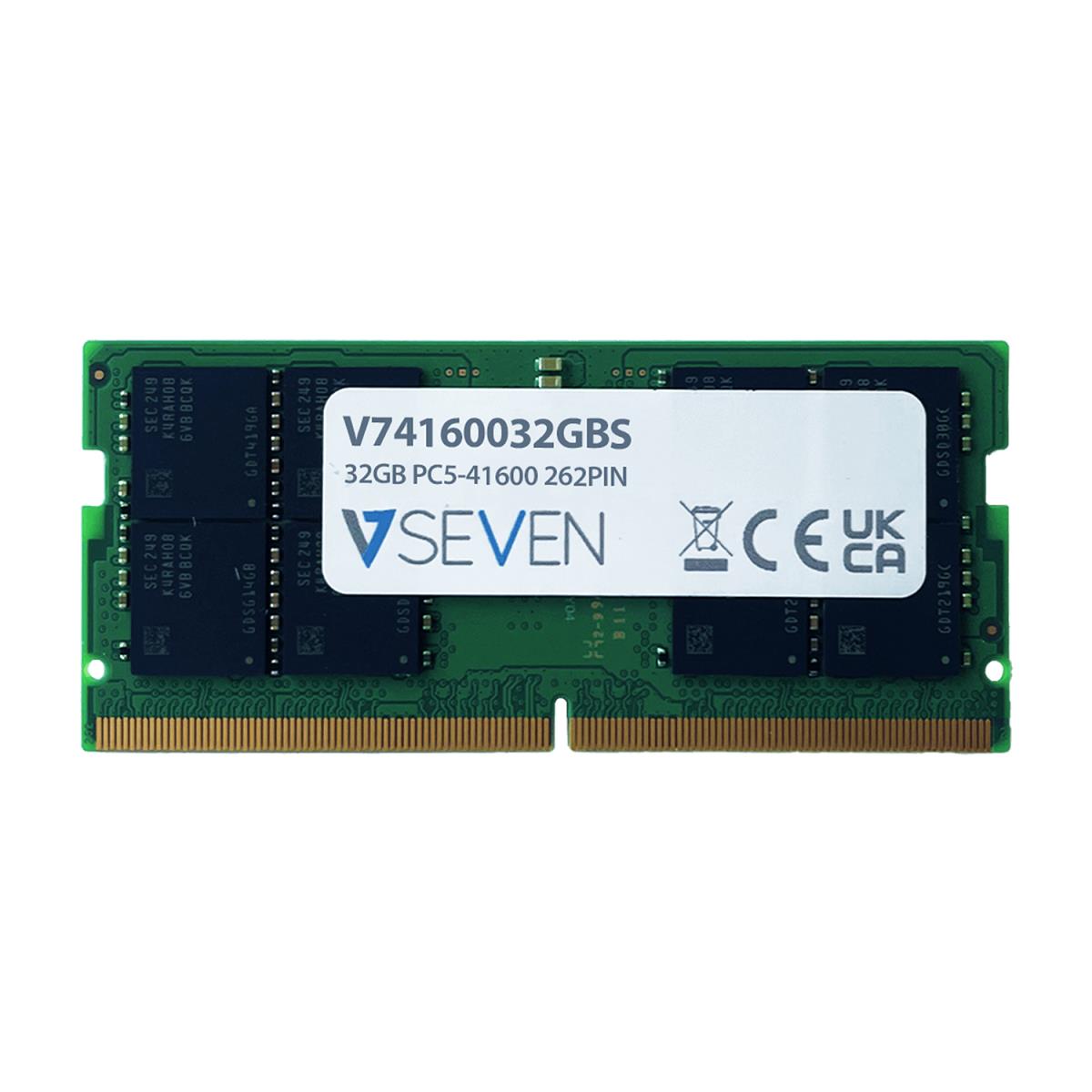 32GB Ddr5 Pc5-41600 262pin 5200MHz SoDIMM (v74160032gbs)