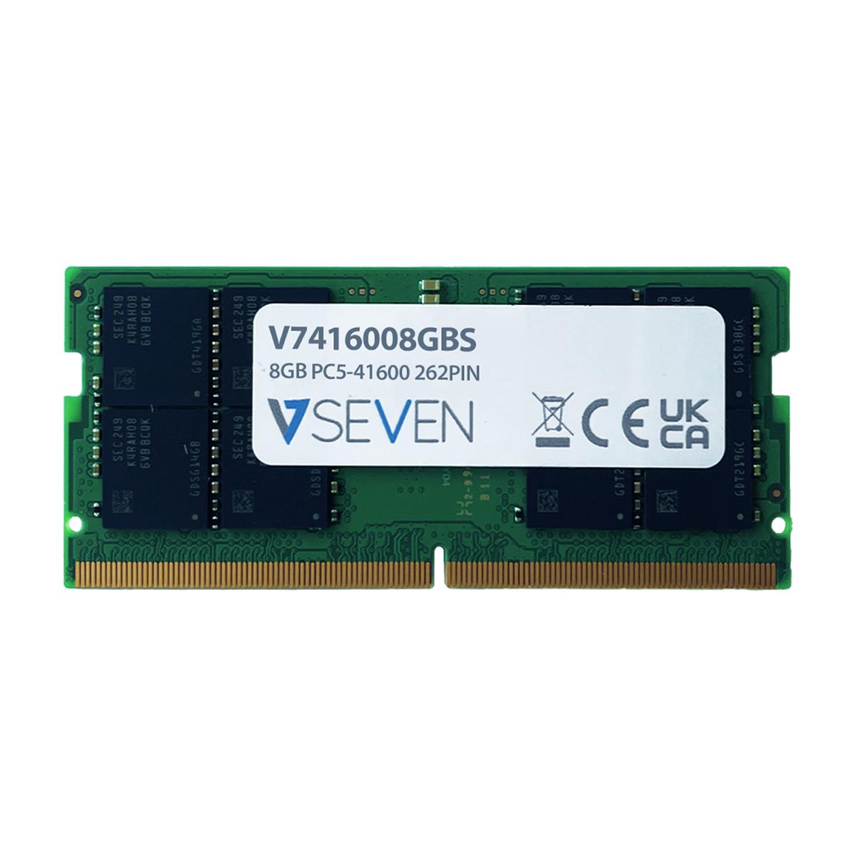 8GB Ddr5 Pc5-41600 262pin 5200MHz SoDIMM (v7416008gbs)