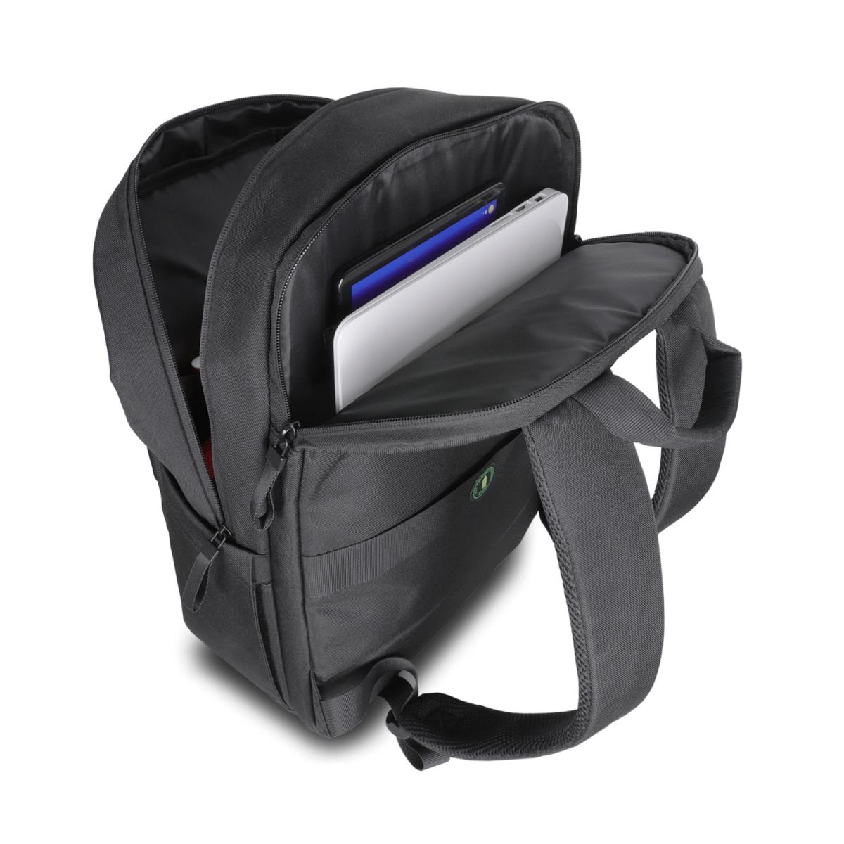 16in Eco-friendly Notebook Backpack - Black