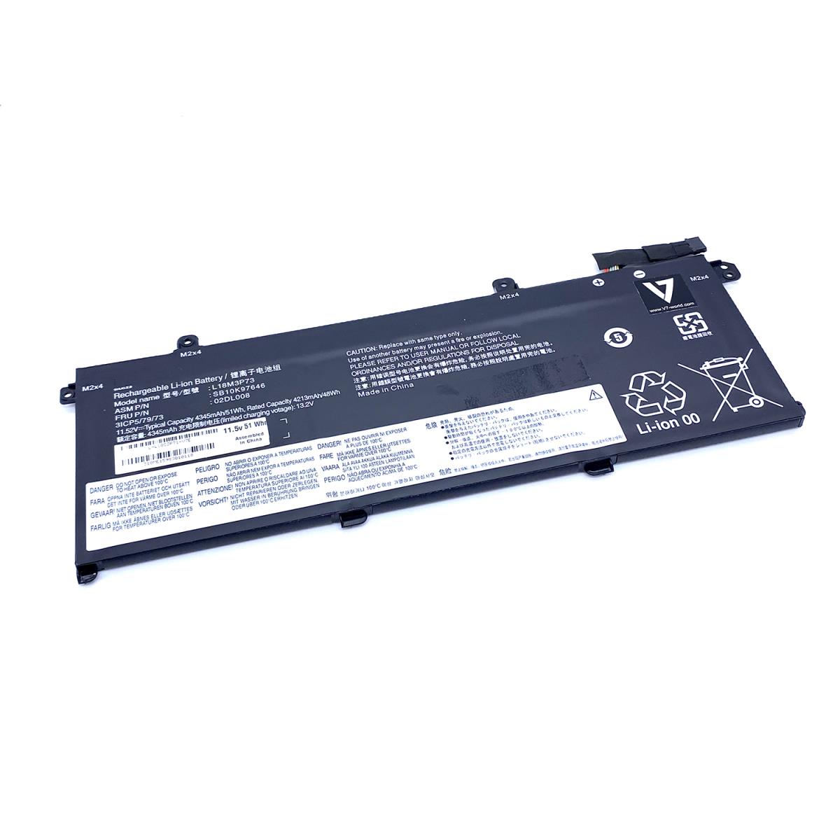 Replacement Battery - Lithium-ion - L-l18c3p71-v7e For Selected Lenovo Notebooks