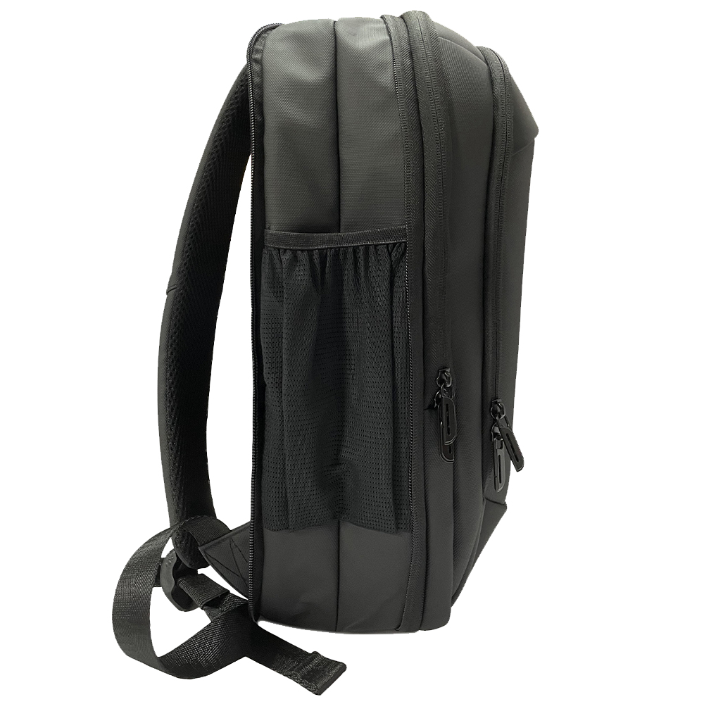 16in Expandable Slim Eco-friendly Notebook Backpack - Black